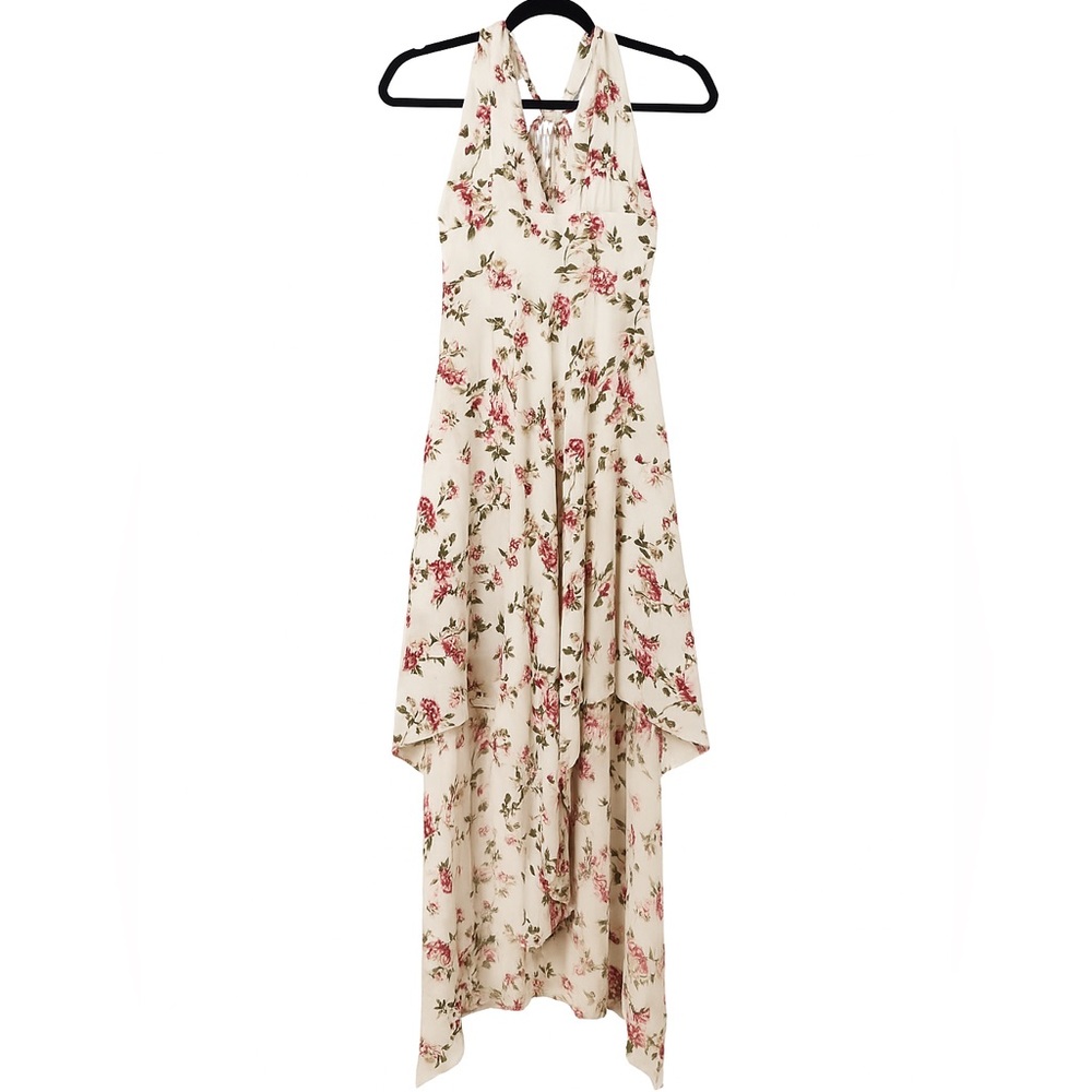 Floral Halter Maxi Dress